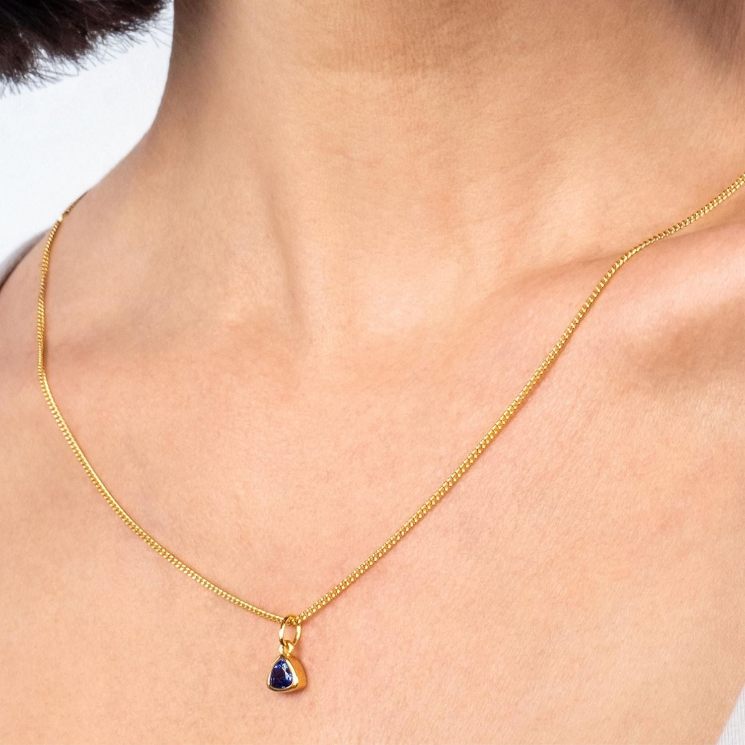 Delicate Vermeil Birthstone Necklace