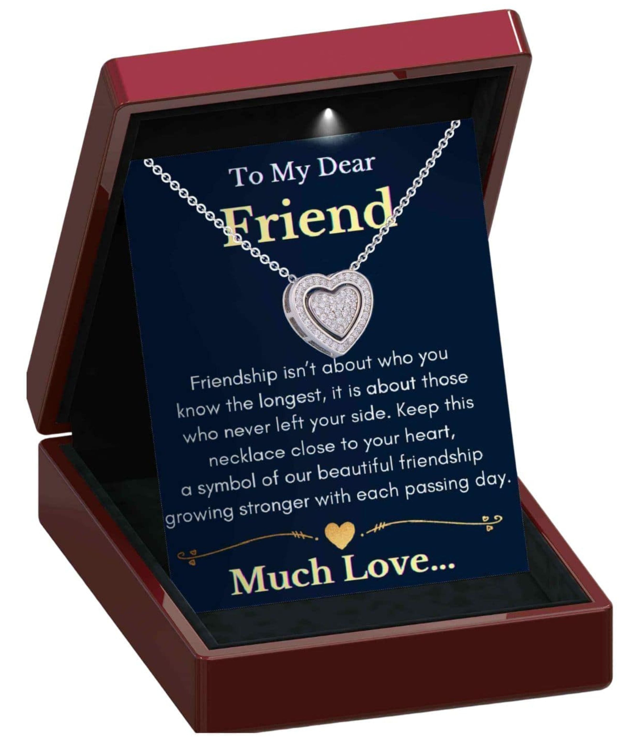 To My Friend 3in1 Necklace -  Sterling Silver Trinity Necklace - FR3