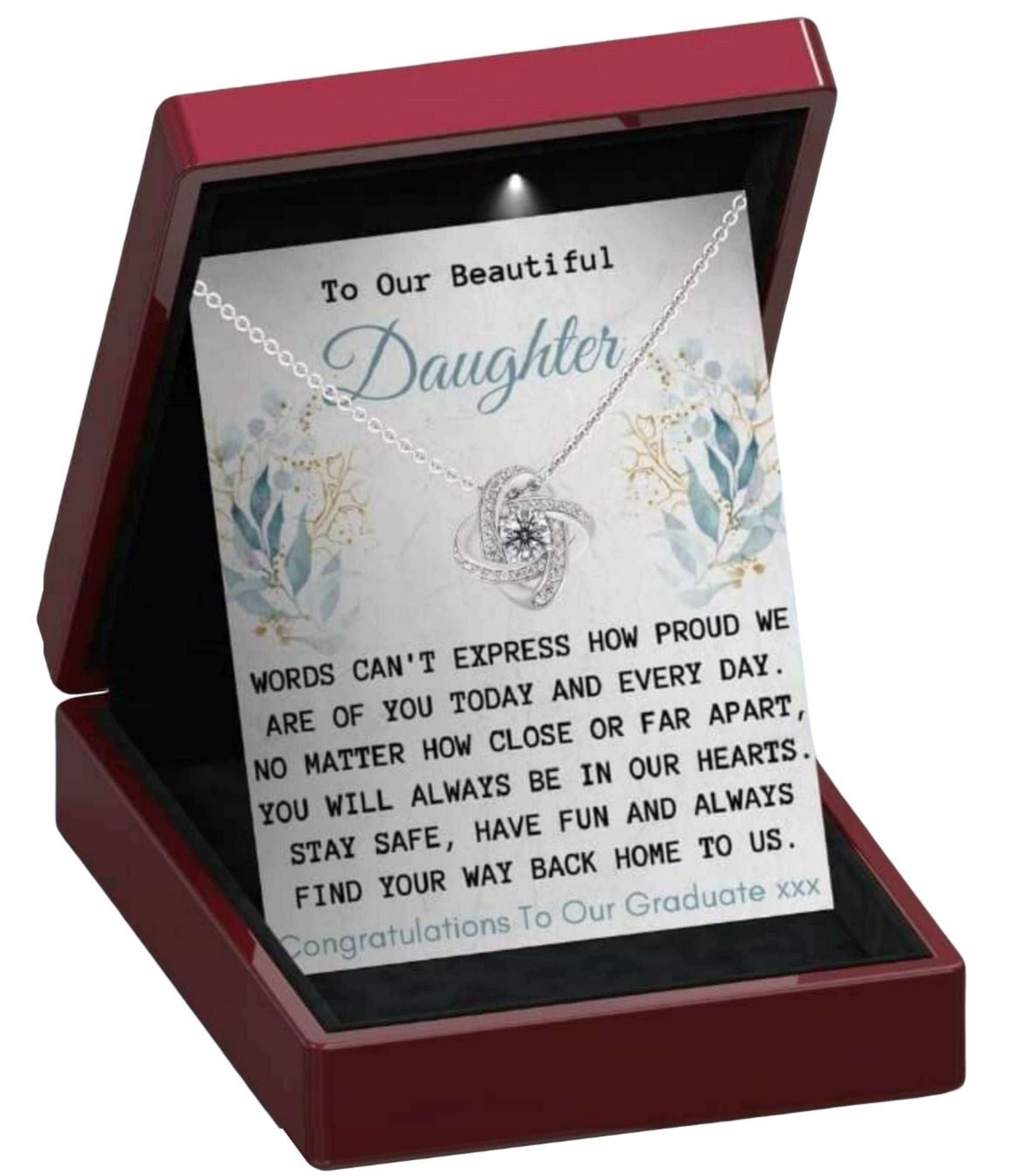 To Our Graduate Daughter Necklace