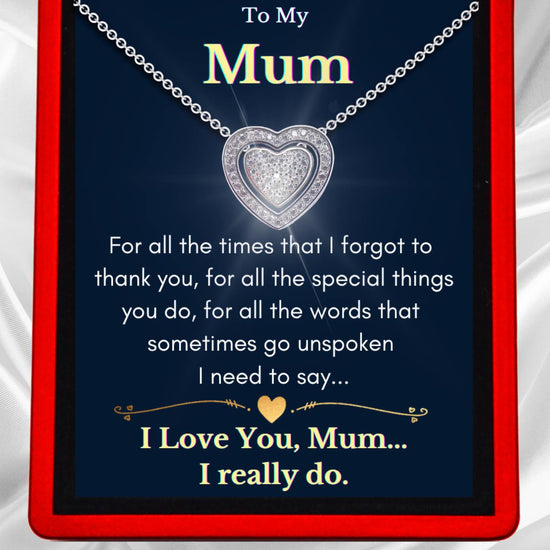 My Mom | To My Beautiful Mom I Love You - Love Knot Necklace –  FlawlessHeartGifts