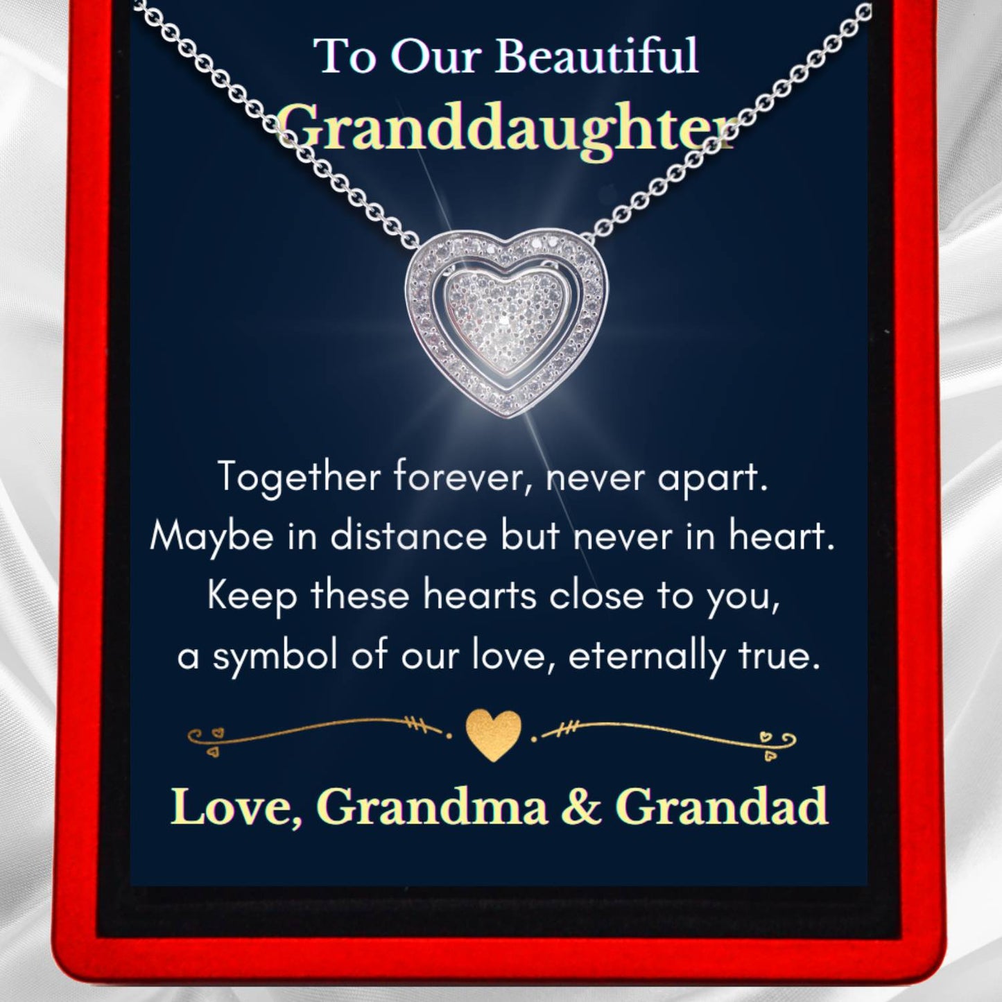To My Beautiful Granddaughter - Forever Linked Hearts Gift Set - SS402 –  Sugar Spring Co