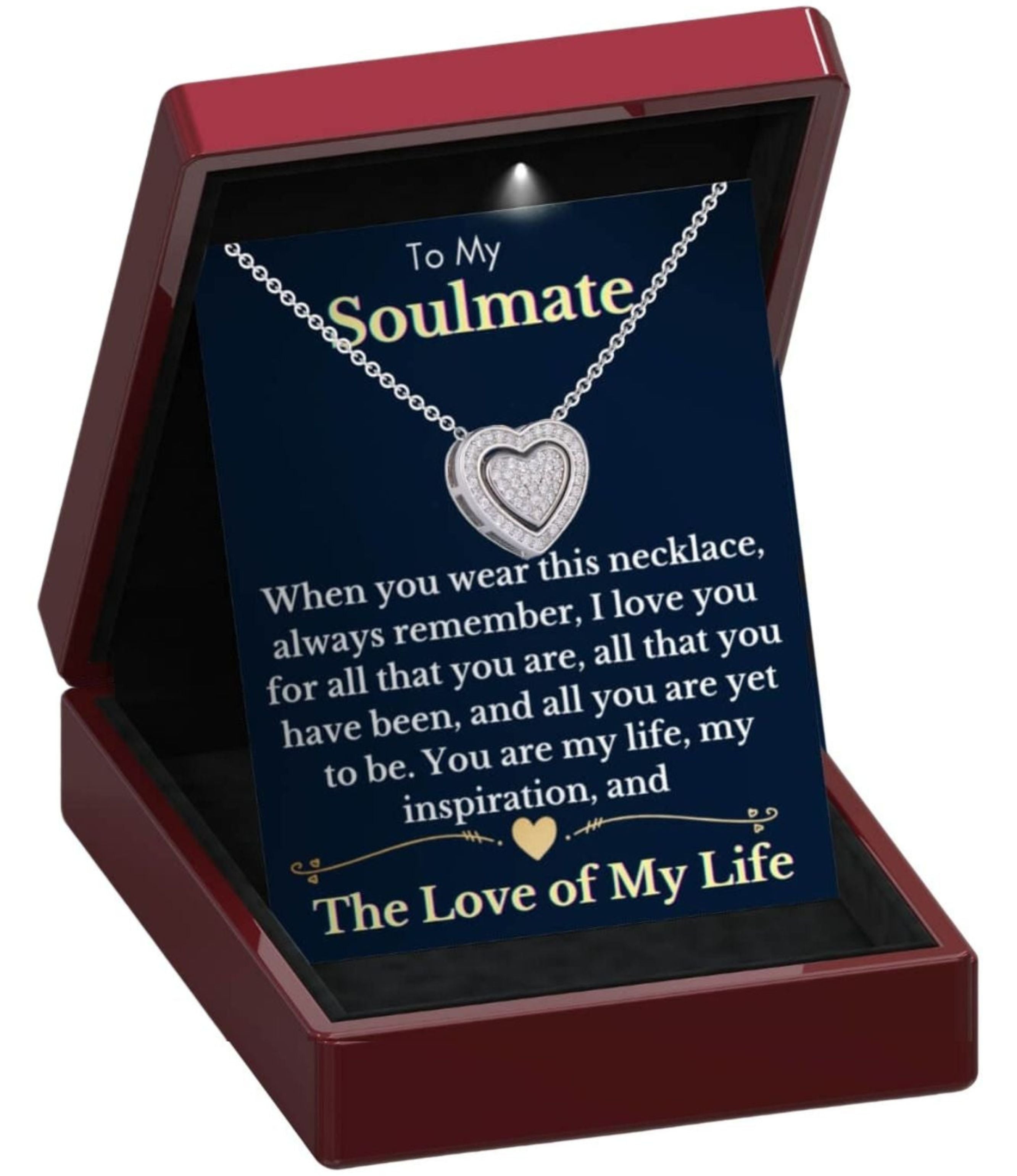 To My Soulmate 3in1 Necklace -  Sterling Silver Trinity Necklace - ST4