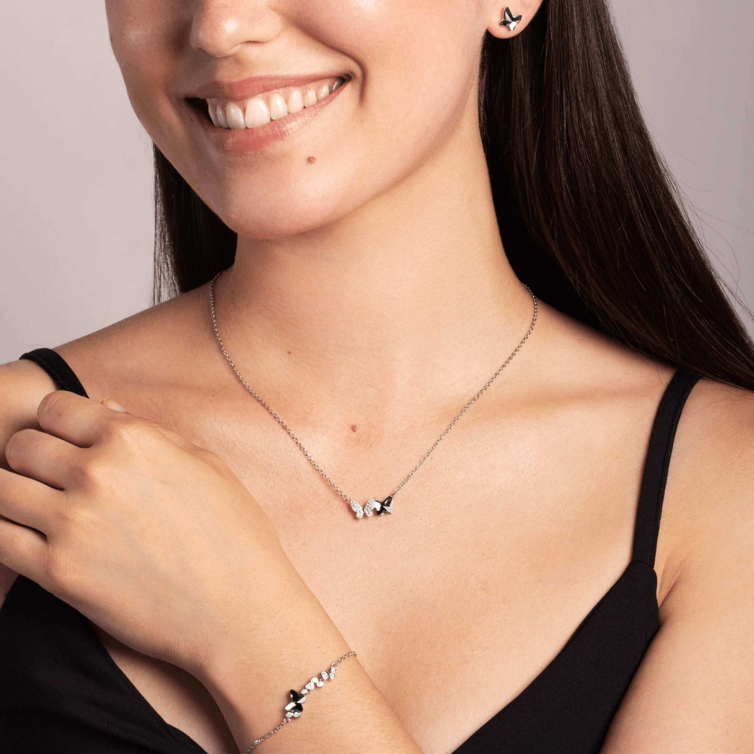 Congratulations Graduate - Austrian Crystal Butterfly Necklace