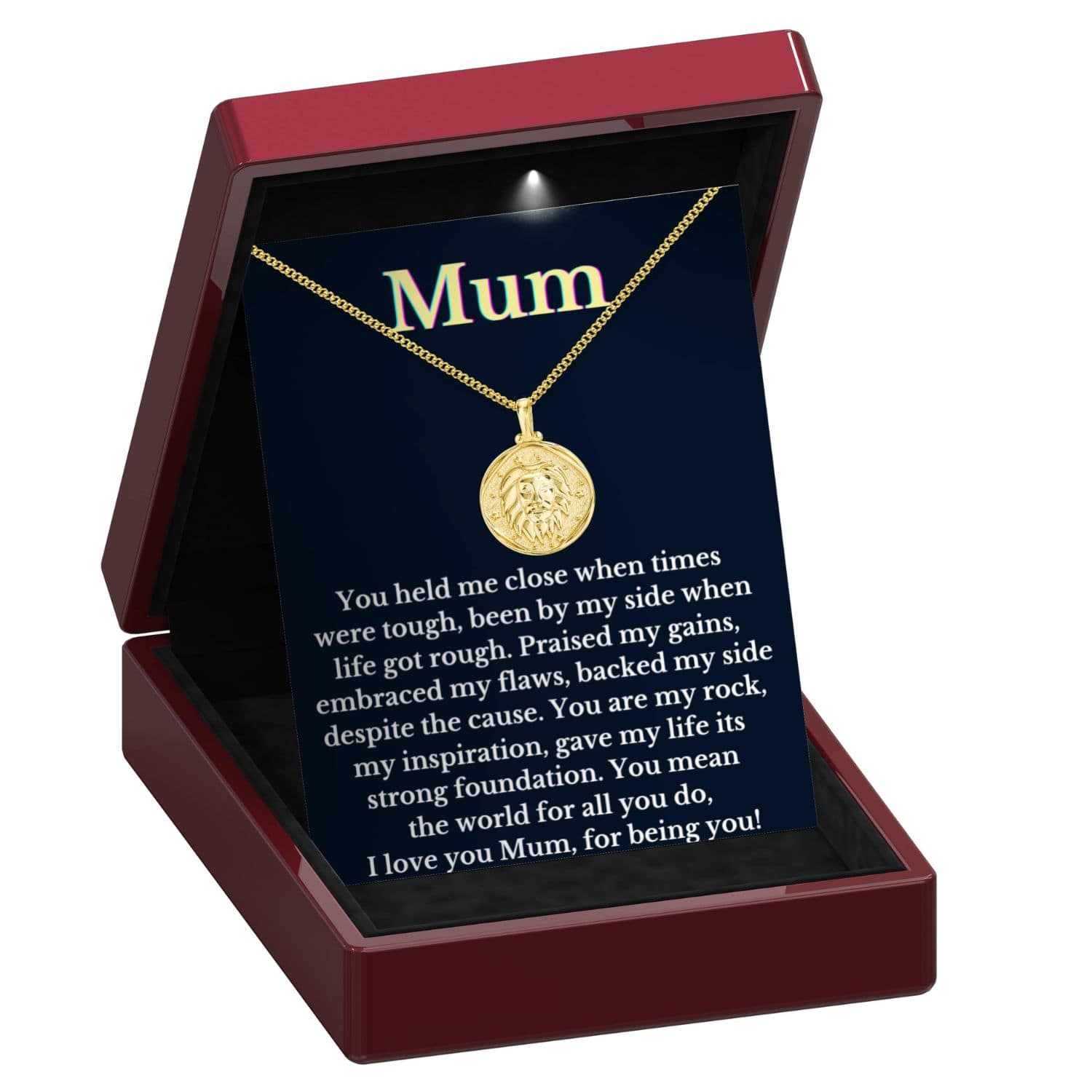 To My Mum Zodiac Gold Vermeil Coin Necklace - Mum26