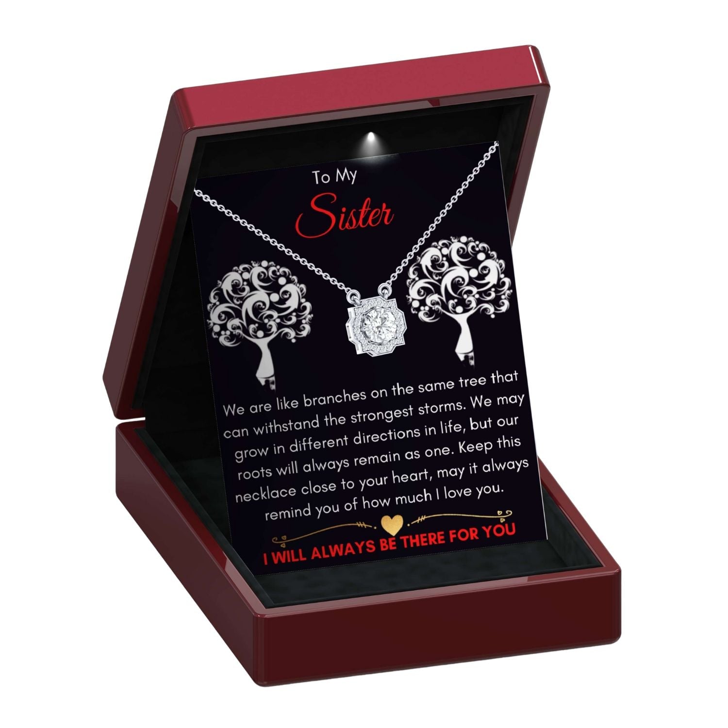 To My Sister - Family Tree Necklace