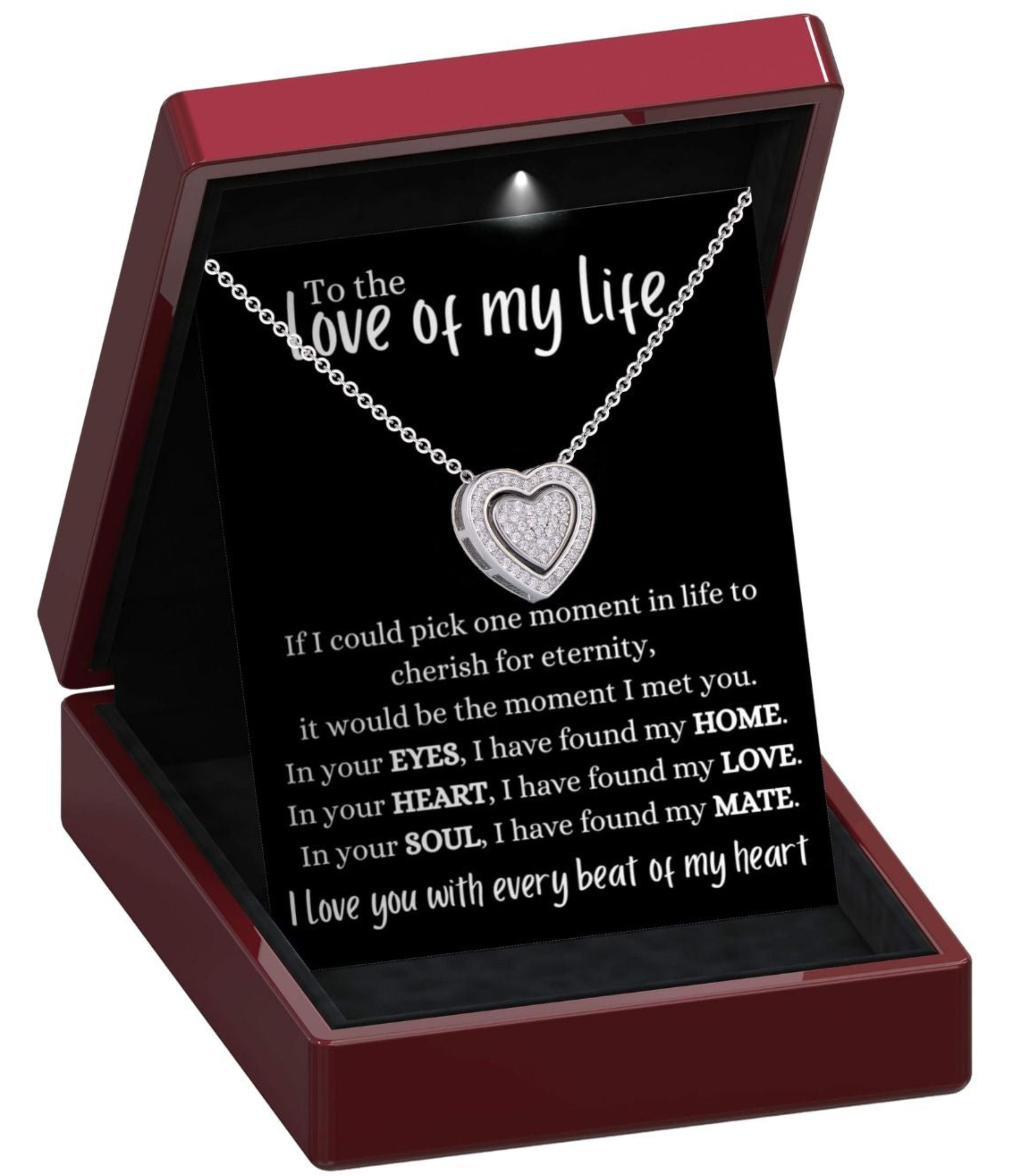 To The Love of My Life 3in1 Necklace -  Sterling Silver Trinity Necklace - Love3