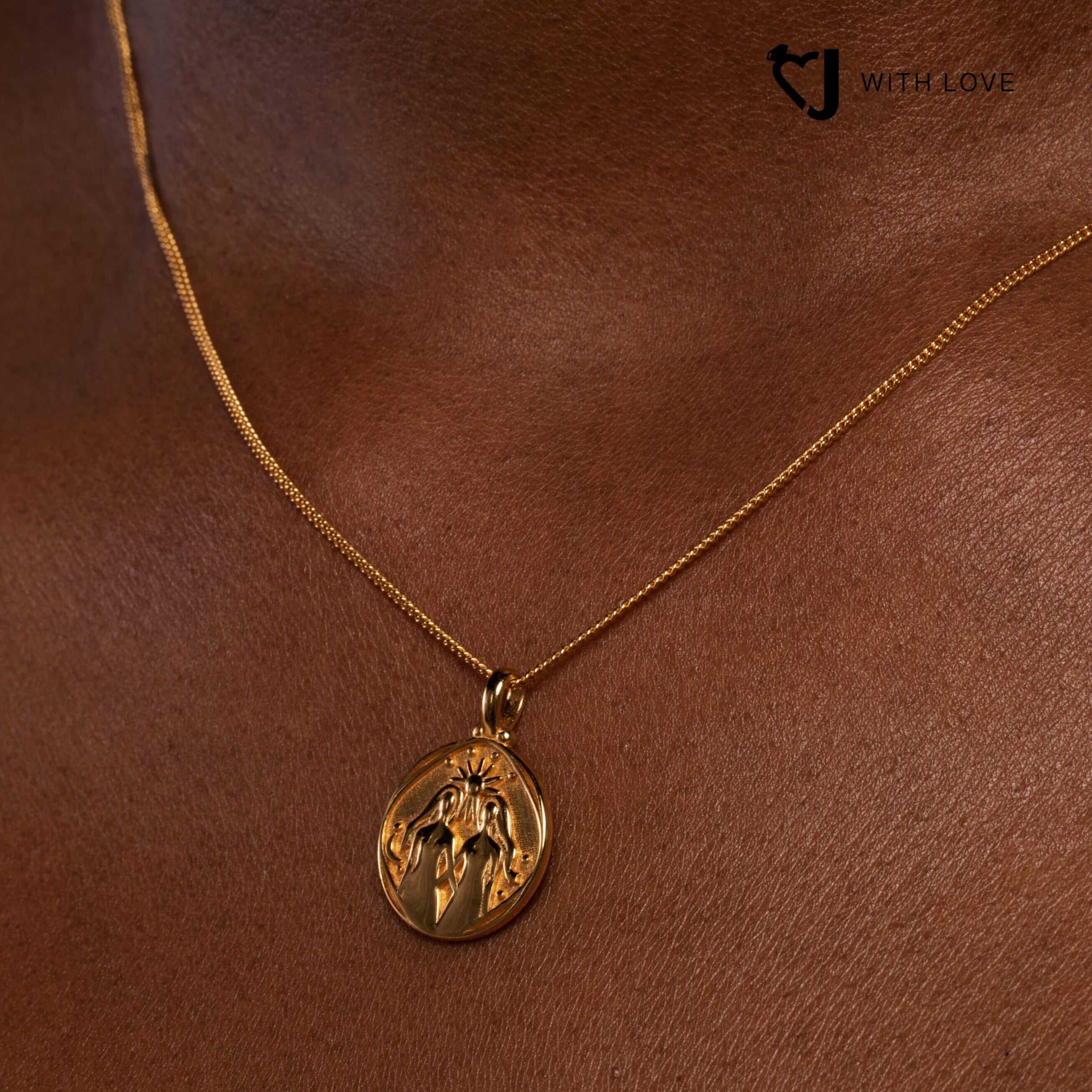 Zodiac Gold Coin Necklace - Vermeil