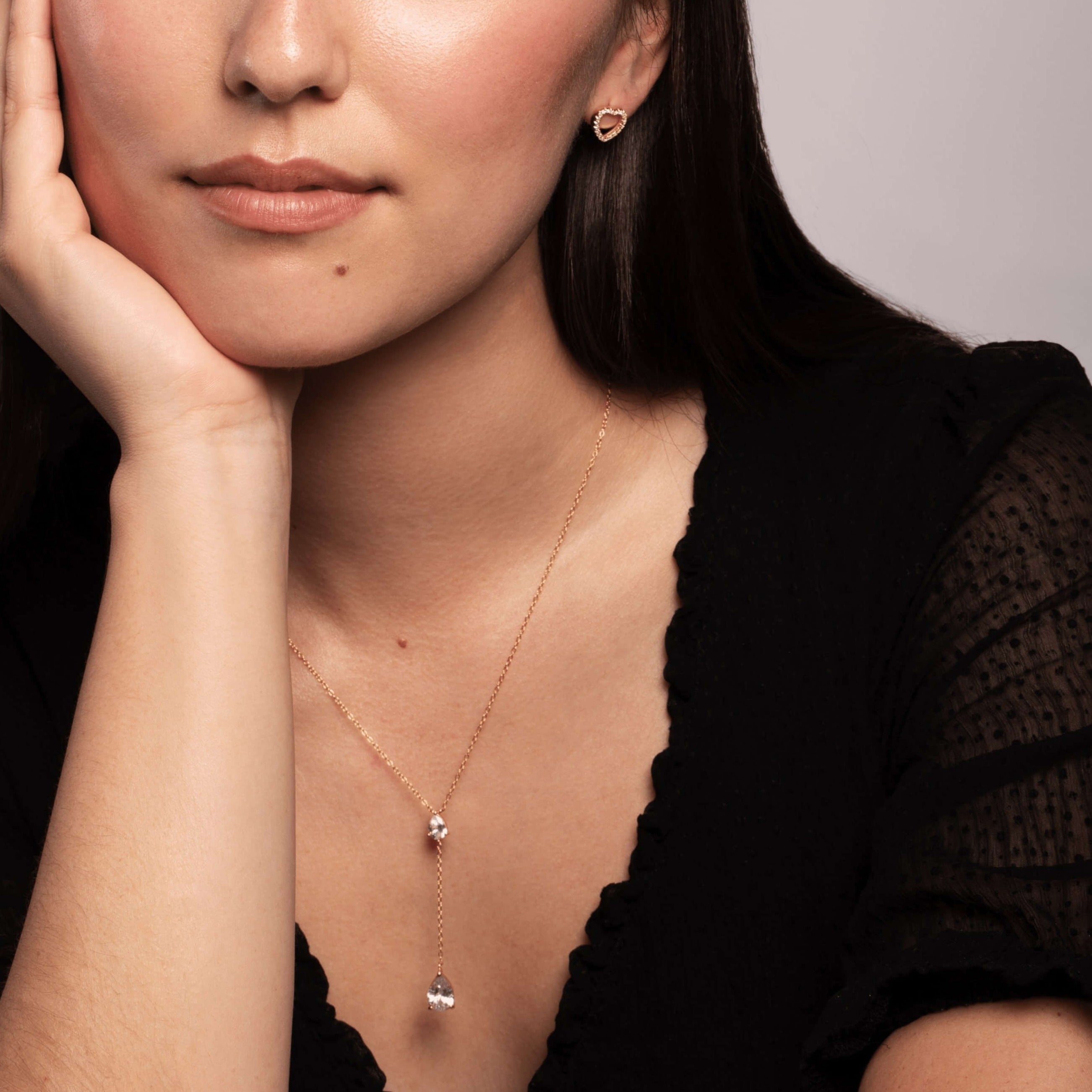 Dewdrop Gold Vermeil Lariat Necklace