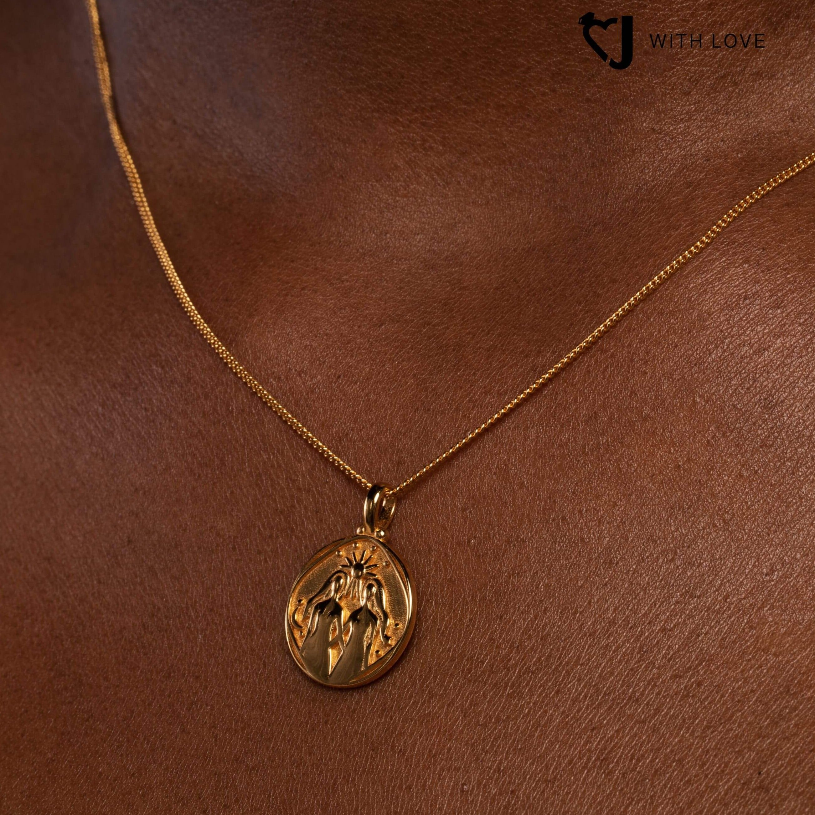 To My Mum Zodiac Gold Vermeil Coin Necklace - Mum26