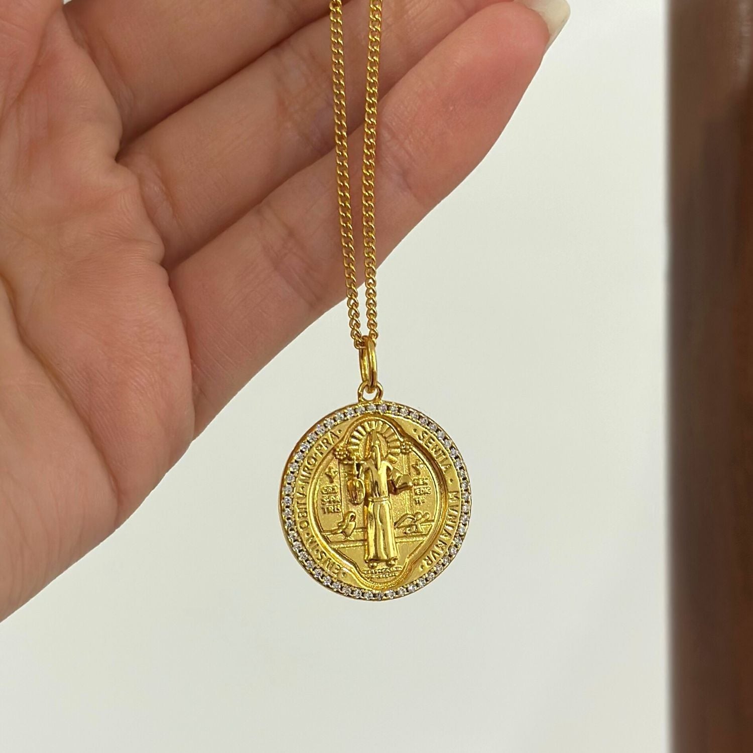 St Benedict Vermeil Necklace