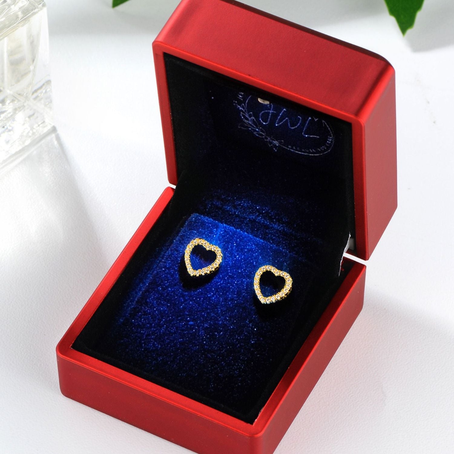 Love Heart Earrings - Gold Vermeil