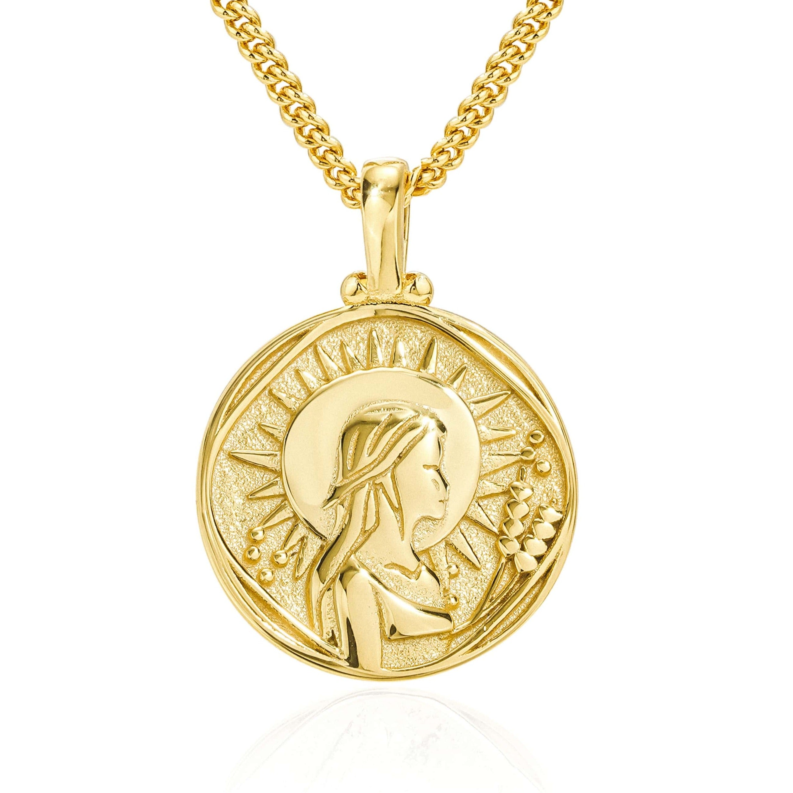 Zodiac Gold Coin Necklace - Vermeil