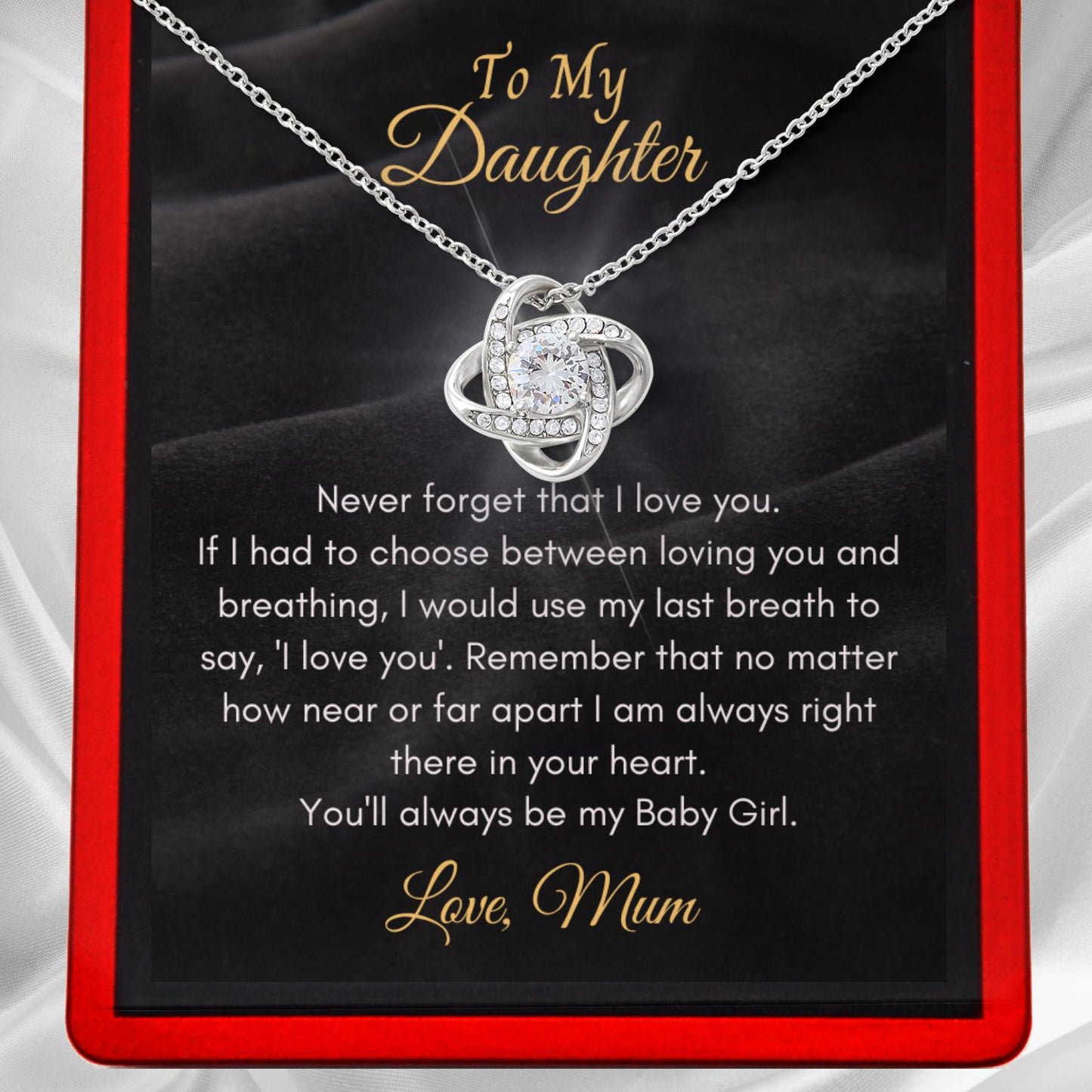 JMIMO to My Daughter Necklace from Dad Mum Inspirational Gifts Stainless  Steel Jewelry presents (Daddy loves you) : Amazon.co.uk: Fashion