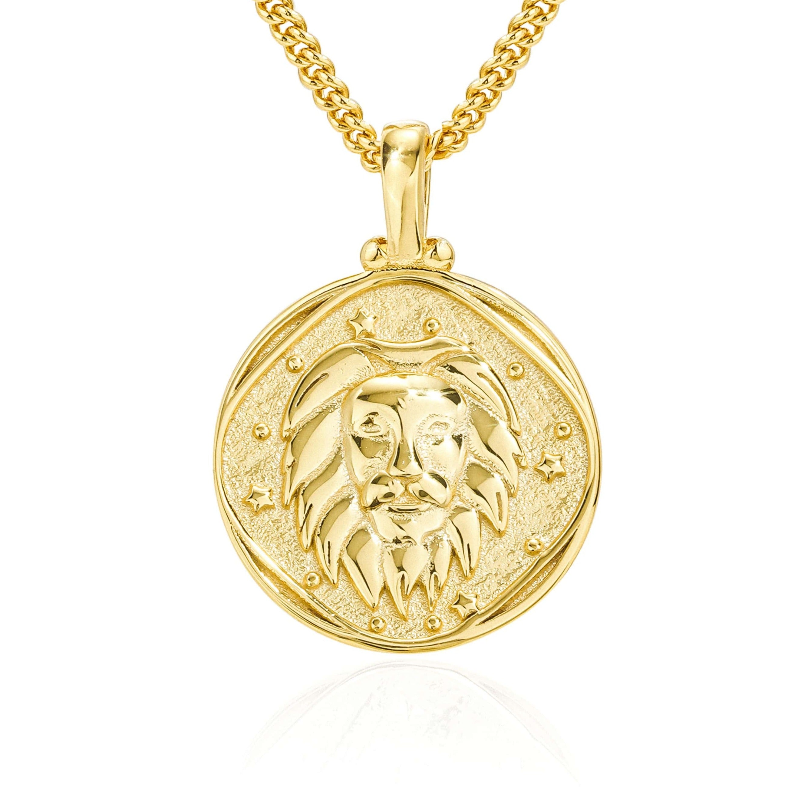 Zodiac Gold Coin Necklace - Vermeil